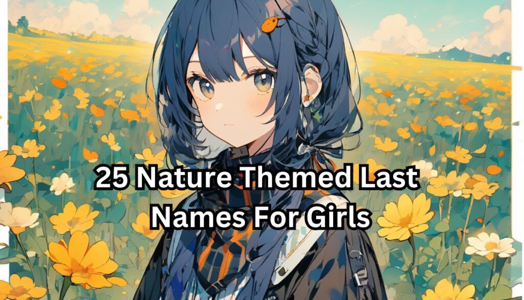 25 Nature Themed Last Names For Girls