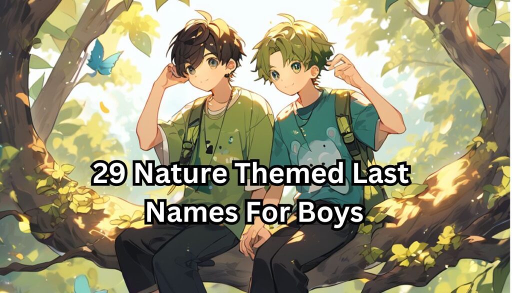 29 Nature Themed Last Names For Boys