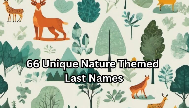 66 Unique Nature Themed Last Names